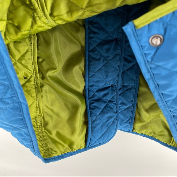 J.Jill Quilted Blue Button Down Jacket Size Large - Picture 11 of 11